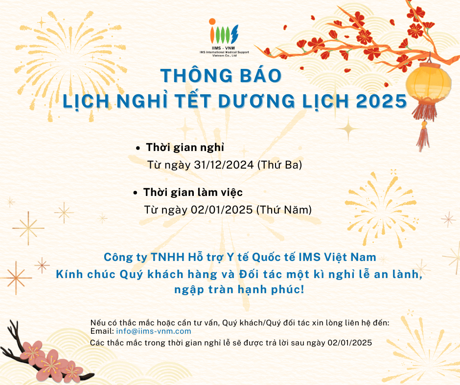 Thông báo lịch nghỉ lễ Tết dương lịch 2025