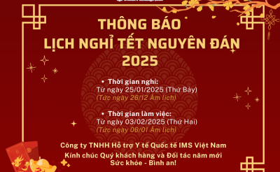 IIMS Vietnam thong bao lich nghi tet nguyen dan 2025