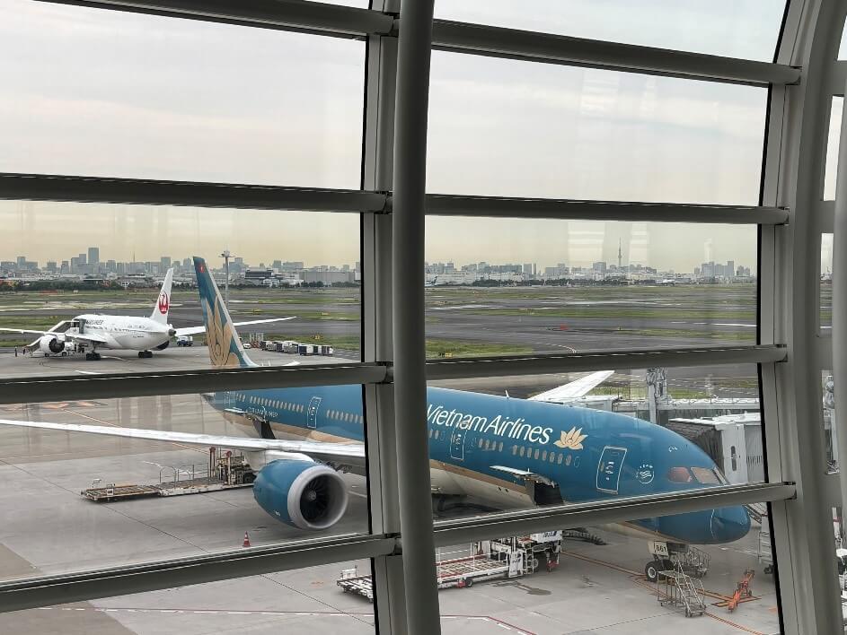 Vietnam Airlines (Chuyến bay về từ Sân bay Haneda)